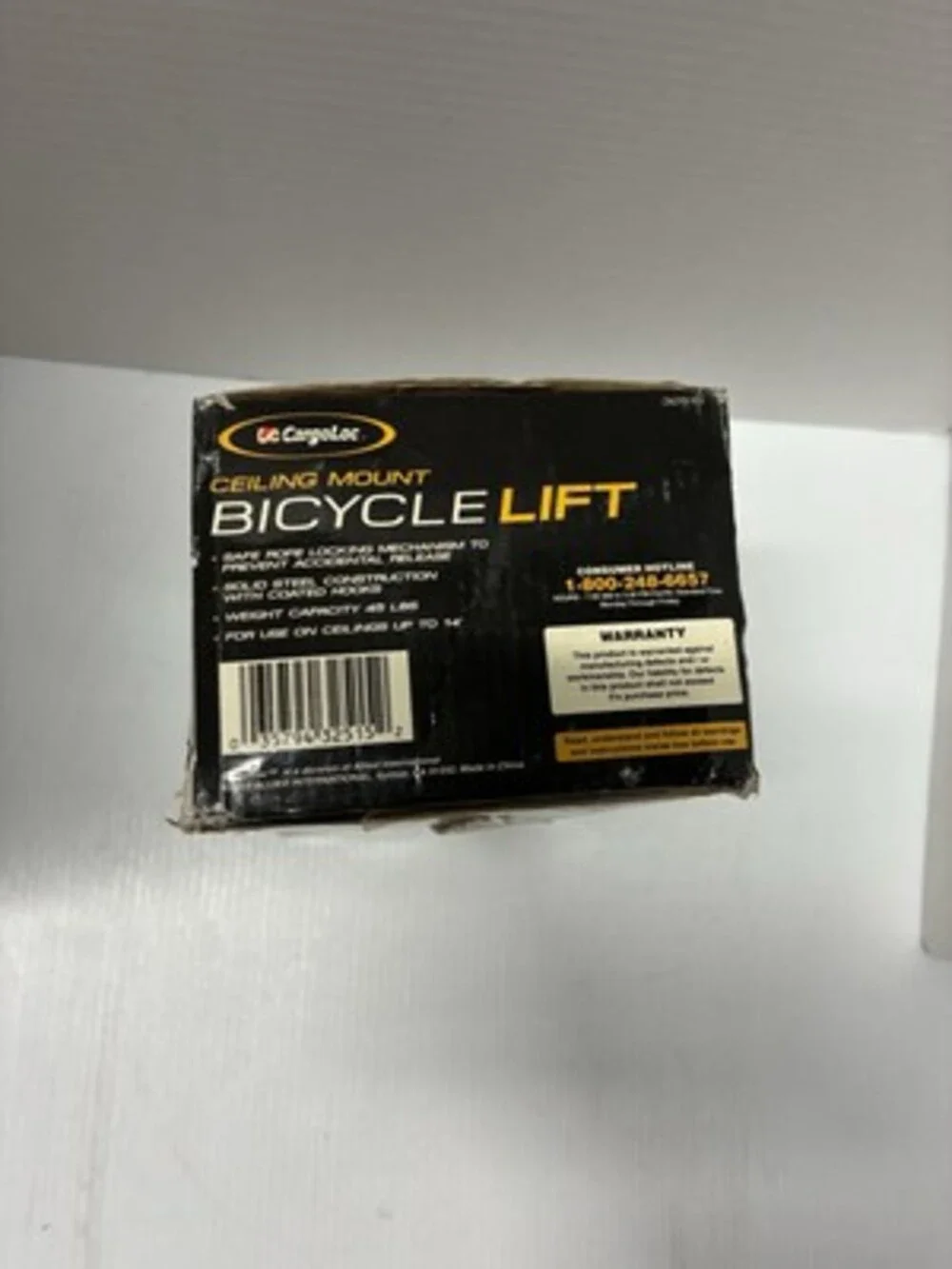 CargoLoc Ceiling Mount Bicycle Lift Bike Hoist.    Brand New
